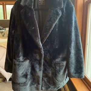 Abercrombie & Fitch Faux Fur Coat